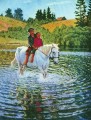 馬に乗る子供たち ニコライ・ボグダノフ・ベルスキー